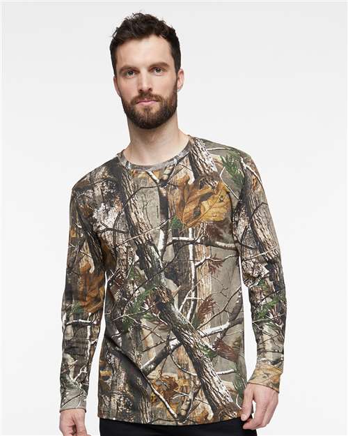 Code Five Men's Realtree® Camo Long Sleeve T-Shirt - Code Five 3981 RealTree APX S Long Sleeve T-Shirts
