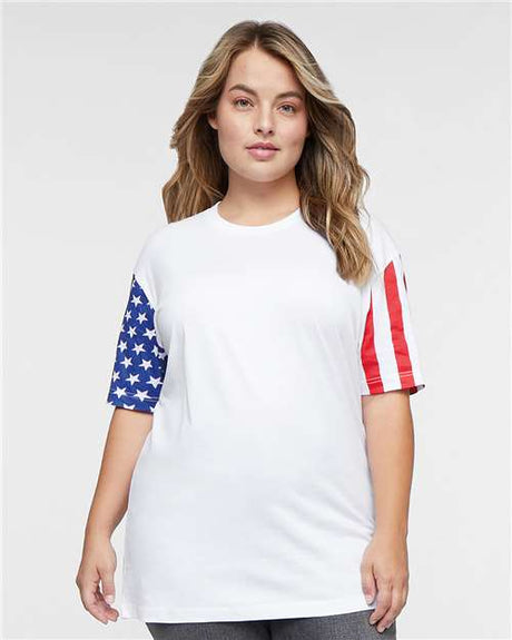 Code Five Stars & Stripes T-Shirt - Code Five 3976 White S Short Sleeve T-Shirts