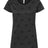 Code Five Women's Star Print Scoop Neck Tee - Code Five 3629 Smoke Star S Short Sleeve T-Shirts