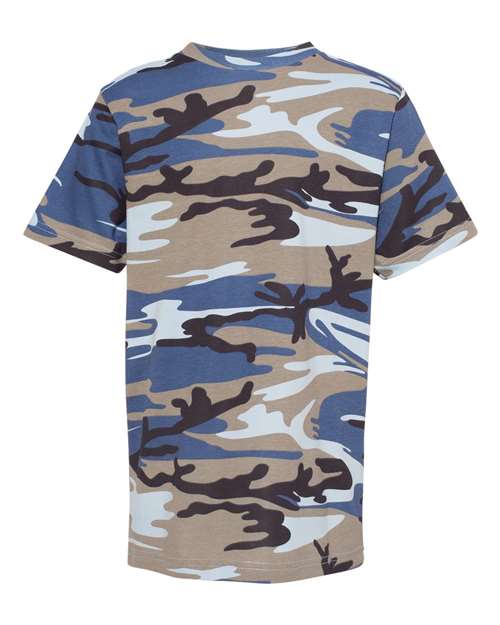 Code Five Youth Camouflage T-Shirt - Code Five 2207 Blue Woodland XS Short Sleeve T-Shirts