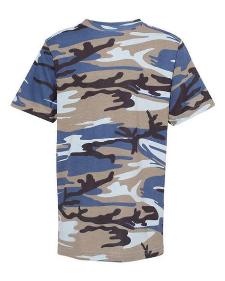 Code Five Youth Camouflage T-Shirt - Code Five 2207 Blue Woodland XS Short Sleeve T-Shirts