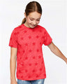 Code Five Youth Star Print Tee - Code Five 2229 Red Star XS Short Sleeve T-Shirts