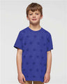 Code Five Youth Star Print Tee - Code Five 2229 Royal Star XS Short Sleeve T-Shirts