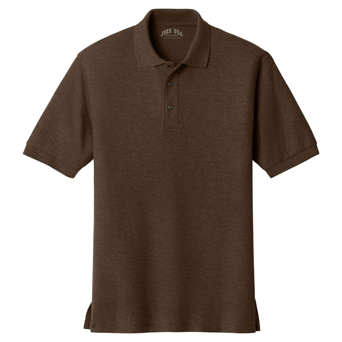 Joe's USA Men's Silk Touch™ Polo Polos/Knits Joe's USA Coffee Bean X-Small