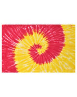 Colortone Beach Towel - Colortone 7000 Spiral Yellow/ Pink One Size Classic Towels
