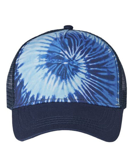 Colortone Tie - Dyed Trucker Cap - Colortone 9200 Blue Ocean Adjustable Hats