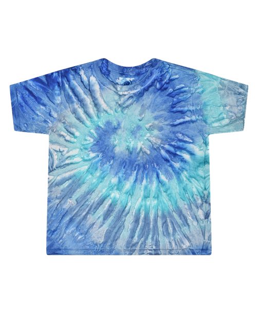 Colortone Toddler Tie - Dyed T-Shirt - Colortone 1160 Blue Jerry 2T Short Sleeve T-Shirts