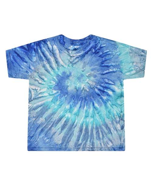 Colortone Toddler Tie - Dyed T-Shirt - Colortone 1160 Blue Jerry 2T Short Sleeve T-Shirts