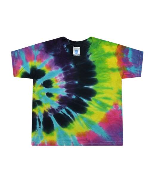 Colortone Toddler Tie - Dyed T-Shirt - Colortone 1160 Flashback 2T Short Sleeve T-Shirts
