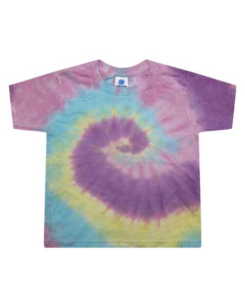 Colortone Toddler Tie - Dyed T-Shirt - Colortone 1160 Jellybean 2T Short Sleeve T-Shirts