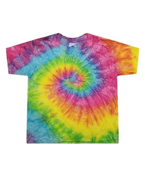 Colortone Toddler Tie - Dyed T-Shirt - Colortone 1160 Saturn 2T Short Sleeve T-Shirts