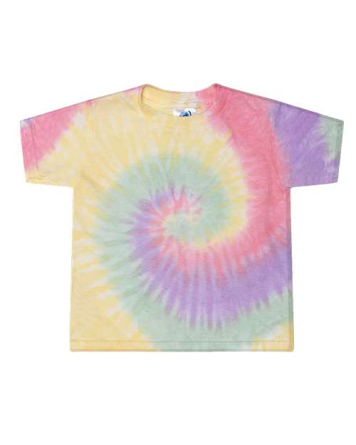 Colortone Toddler Tie - Dyed T-Shirt - Colortone 1160 Zen Rainbow 2T Short Sleeve T-Shirts