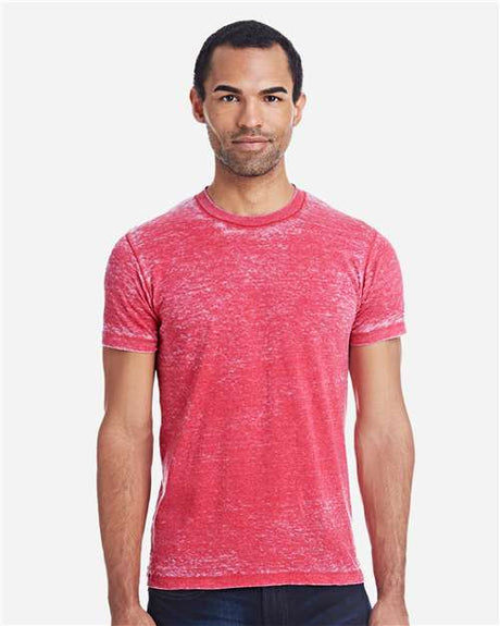 Colortone Unisex Acid Wash Burnout T-Shirt - Colortone 1350 Ruby S Short Sleeve T-Shirts