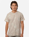 Colortone Unisex Bleach Out Dyed T-Shirt - Colortone 1385 Beige S Short Sleeve T-Shirts