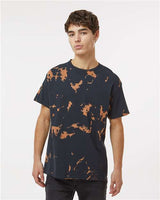 Colortone Unisex Bleach Out Dyed T-Shirt - Colortone 1385 Black S Short Sleeve T-Shirts