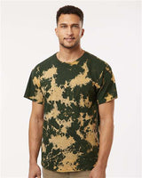 Colortone Unisex Bleach Out Dyed T-Shirt - Colortone 1385 Green S Short Sleeve T-Shirts
