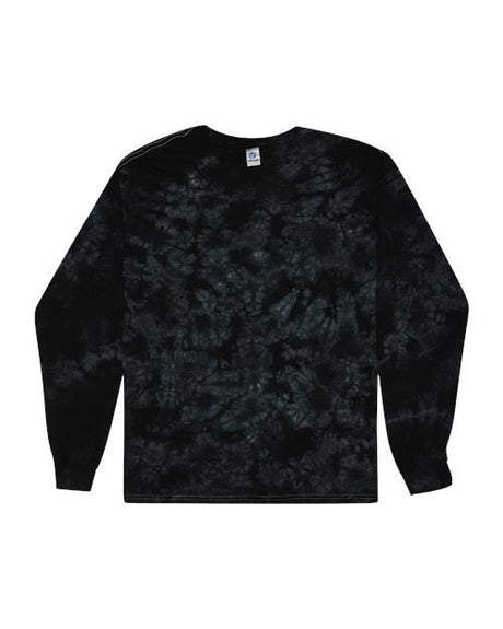 Colortone Unisex Crystal Wash Long Sleeve T-Shirt - Colortone 2390 Crystal Black S Long Sleeve T-Shirts