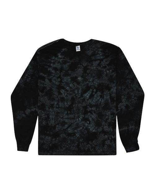 Colortone Unisex Crystal Wash Long Sleeve T-Shirt - Colortone 2390 Crystal Black S Long Sleeve T-Shirts