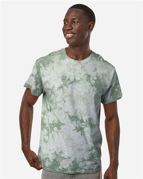 Colortone Unisex Crystal Wash T-Shirt - Colortone 1390 Crystal Forest S Short Sleeve T-Shirts