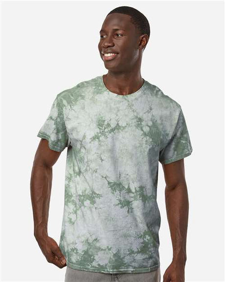 Colortone Unisex Crystal Wash T-Shirt - Colortone 1390 Crystal Forest S Short Sleeve T-Shirts