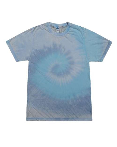 Colortone Unisex Festival Tie - Dyed Burnout T-Shirt - Colortone 1090 Lagoon S Short Sleeve T-Shirts