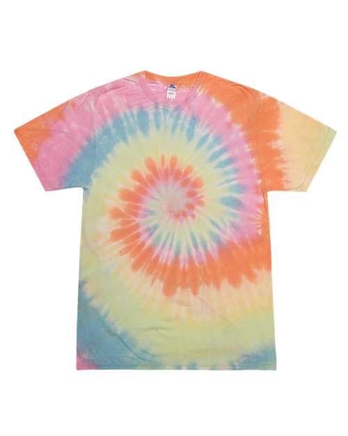Colortone Unisex Festival Tie - Dyed Burnout T-Shirt - Colortone 1090 Pastel S Short Sleeve T-Shirts
