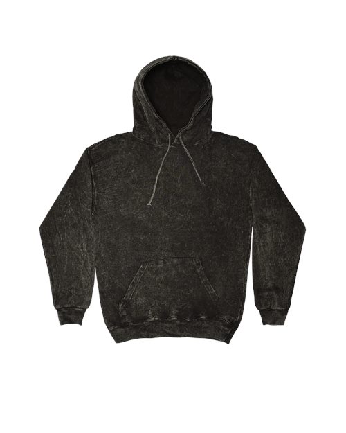 Colortone Unisex Mineral Wash Hooded Sweatshirt - Colortone 8300 Black S Sweatshirts