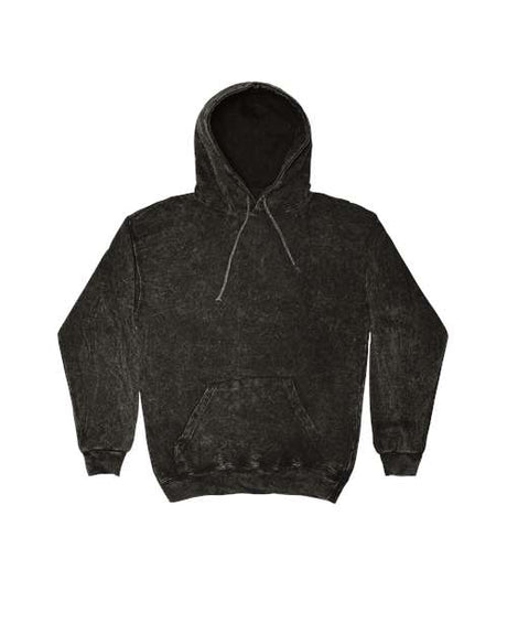 Colortone Unisex Mineral Wash Hooded Sweatshirt - Colortone 8300 Black S Sweatshirts
