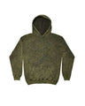 Colortone Unisex Mineral Wash Hooded Sweatshirt - Colortone 8300 Dark Green S Sweatshirts