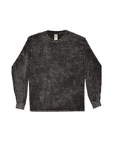 Colortone Unisex Mineral Wash Long Sleeve T-Shirt - Colortone 2300 Mineral Black S Long Sleeve T-Shirts