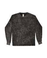 Colortone Unisex Mineral Wash Long Sleeve T-Shirt - Colortone 2300 Mineral Black S Long Sleeve T-Shirts