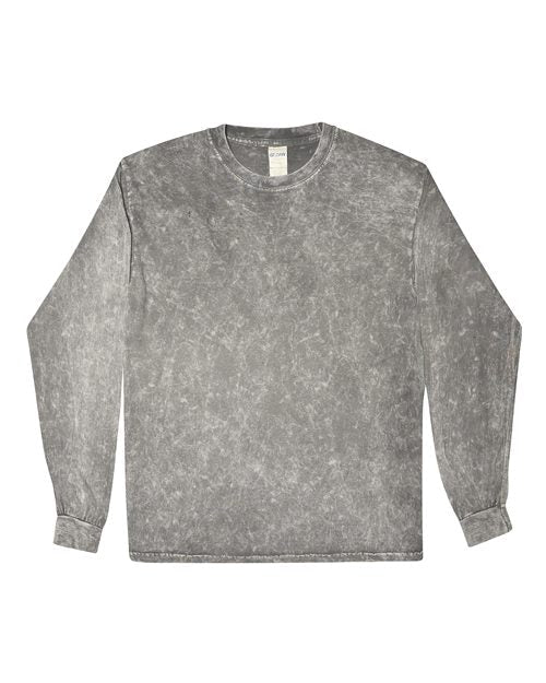 Colortone Unisex Mineral Wash Long Sleeve T-Shirt - Colortone 2300 Mineral Grey S Long Sleeve T-Shirts