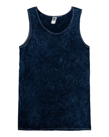 Colortone Unisex Mineral Wash Tank Top - Colortone 3300 Mineral Navy S Tank Top