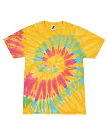 Colortone Unisex Multi - Color Tie - Dyed T-Shirt - Aurora - Colortone 1000 Aurora S Short Sleeve T-Shirts