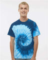 Colortone Unisex Multi - Color Tie - Dyed T-Shirt - Blue Ocean - Colortone 1000 Blue Ocean S Short Sleeve T-Shirts