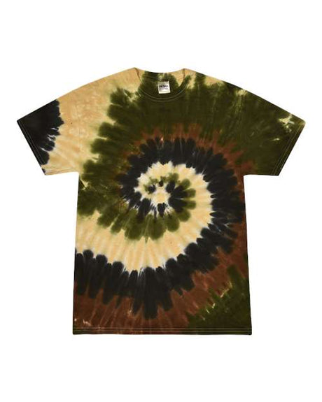 Colortone Unisex Multi - Color Tie - Dyed T-Shirt - Colortone 1000 Camo Swirl S Short Sleeve T-Shirts