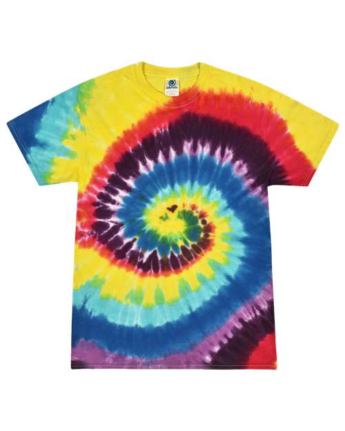 Colortone Unisex Multi - Color Tie - Dyed T-Shirt - Colortone 1000 Carnival S Short Sleeve T-Shirts