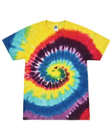 Colortone Unisex Multi - Color Tie - Dyed T-Shirt - Colortone 1000 Carnival S Short Sleeve T-Shirts