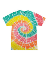 Colortone Unisex Multi - Color Tie - Dyed T-Shirt - Colortone 1000 Citrus S Short Sleeve T-Shirts