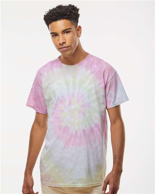 Colortone Unisex Multi - Color Tie - Dyed T-Shirt - Colortone 1000 Desert Rose S Short Sleeve T-Shirts