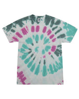 Colortone Unisex Multi - Color Tie - Dyed T-Shirt - Colortone 1000 Everglades S Short Sleeve T-Shirts