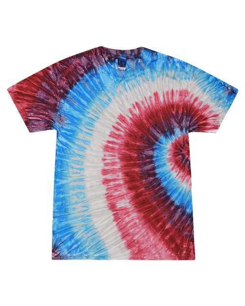 Colortone Unisex Multi - Color Tie - Dyed T-Shirt - Colortone 1000 Fire Cracker S Short Sleeve T-Shirts