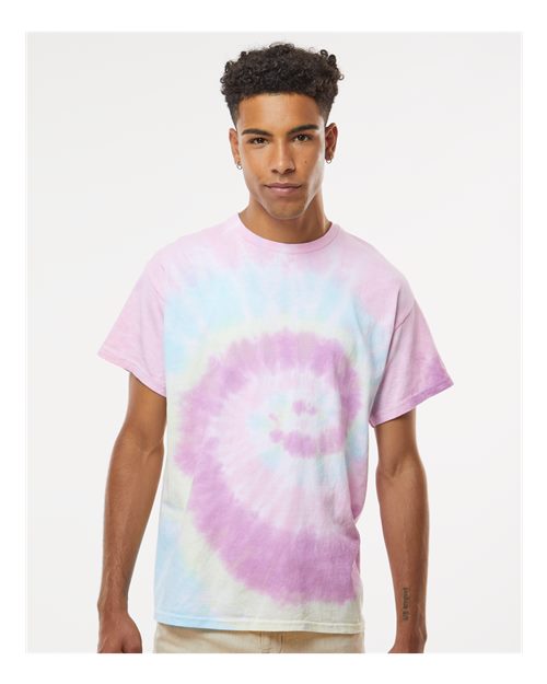Colortone Unisex Multi - Color Tie - Dyed T-Shirt - Colortone 1000 Jellybean S Short Sleeve T-Shirts