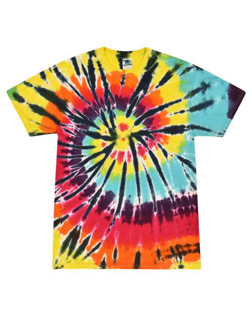 Colortone Unisex Multi - Color Tie - Dyed T-Shirt - Colortone 1000 Karma S Short Sleeve T-Shirts