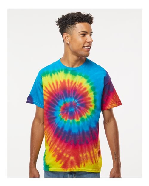 Colortone Unisex Multi - Color Tie - Dyed T-Shirt - Colortone 1000 Karma S Short Sleeve T-Shirts