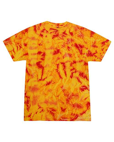 Colortone Unisex Multi - Color Tie - Dyed T-Shirt - Colortone CD1000 Fire S Short Sleeve T-Shirts