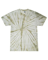 Colortone Unisex Multi - Color Tie - Dyed T-Shirt - Colortone CD1000 Spider Olive S Short Sleeve T-Shirts