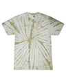 Colortone Unisex Multi - Color Tie - Dyed T-Shirt - Colortone CD1000 Spider Olive S Short Sleeve T-Shirts