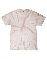 Colortone Unisex Multi - Color Tie - Dyed T-Shirt - Colortone CD1000 Spider Taupe S Short Sleeve T-Shirts