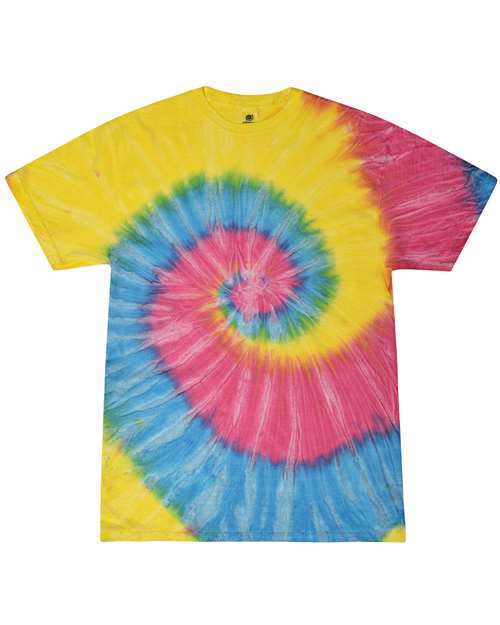 Colortone Unisex Multi - Color Tie - Dyed T-Shirt - Colortone CD1000 Sunshine S Short Sleeve T-Shirts